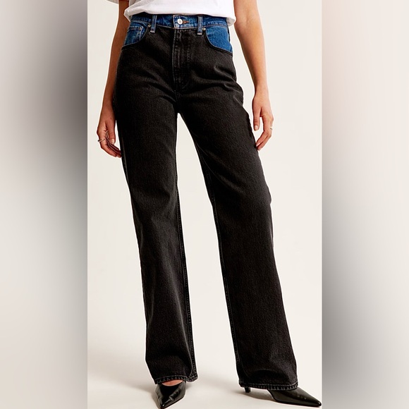 A & F High Rise 90s Relaxed Jeans NWOT - Picture 8 of 10